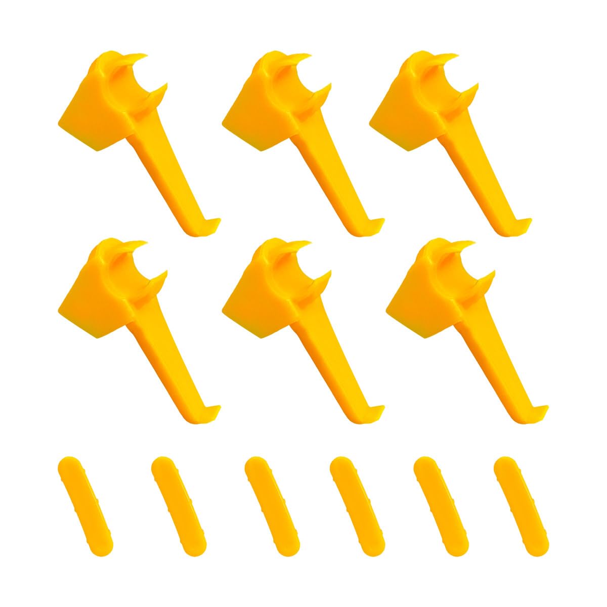 Sylvil 6 Sets Car Tire Changer Plastic Insert, Wheel Rim Edge Protector Tool For Mount Demount Duck Head, Tyre Machine Guard Front & Rear Inserts Kit, Tire Machine Car Accessories