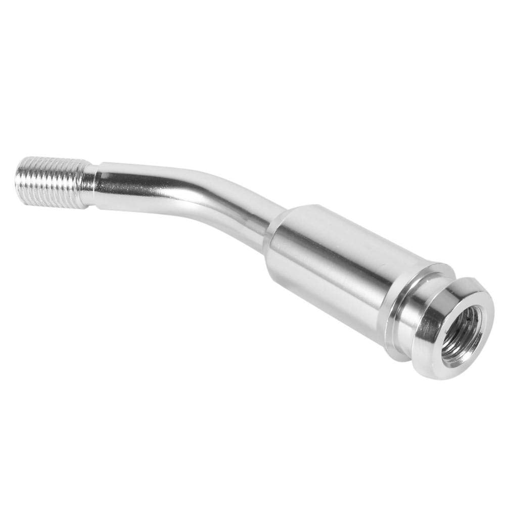 Dweekiy Gear Stick Extension, 5Inch Gear Shifter Stick Lever Bend Extension Shift Knob Extender For T4 Silver
