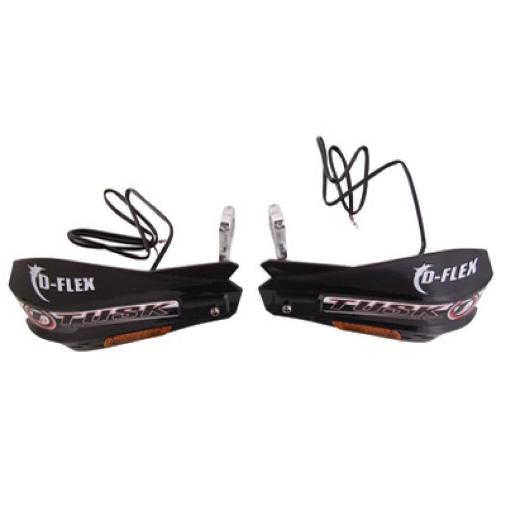 Tusk Mx D-Flex Atv Handguards With Turn Signals Black