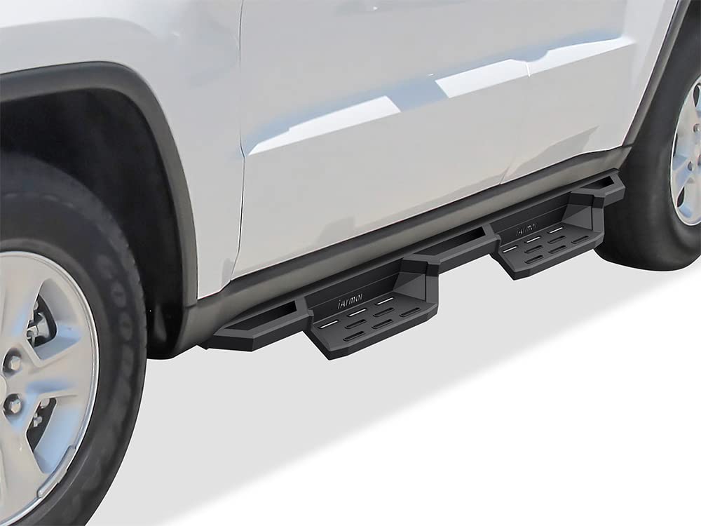 Aps Stainless Steel Pocket Steps Running Boards Side Bars Compatible With Jeep Grand Cherokee 2011-2021 (Include 22 Wk)(Exclude Limited X & High Altitude & Summit & Srt & Srt8 & Trackhawk & Trailhawk)