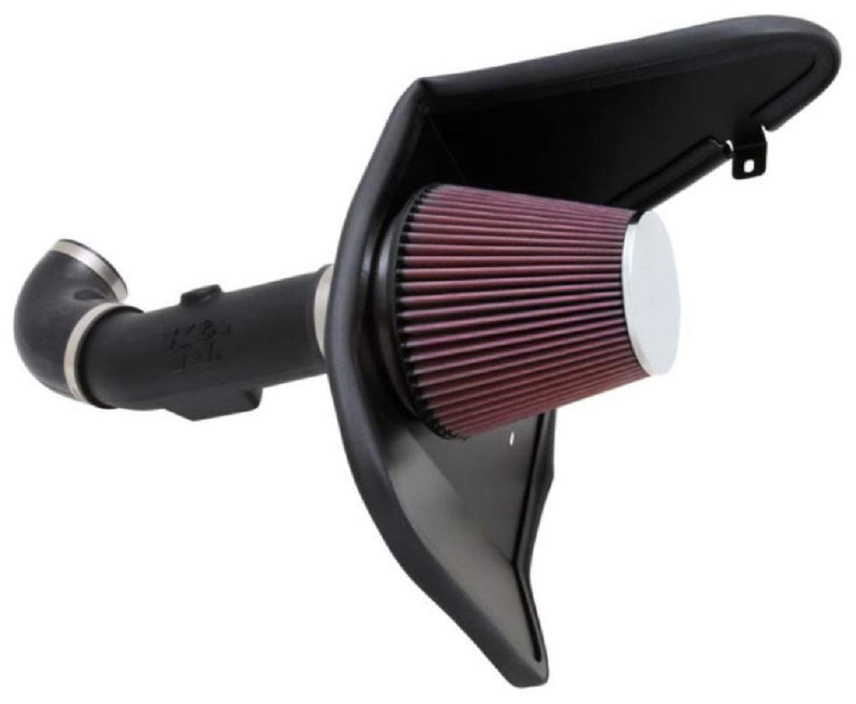 K&N Cold Air Intake System: High-Flow Air-Filter, Increase Performance & Horsepower: Compatible With 2012-2015 Chevrolet Camaro, 57-3078