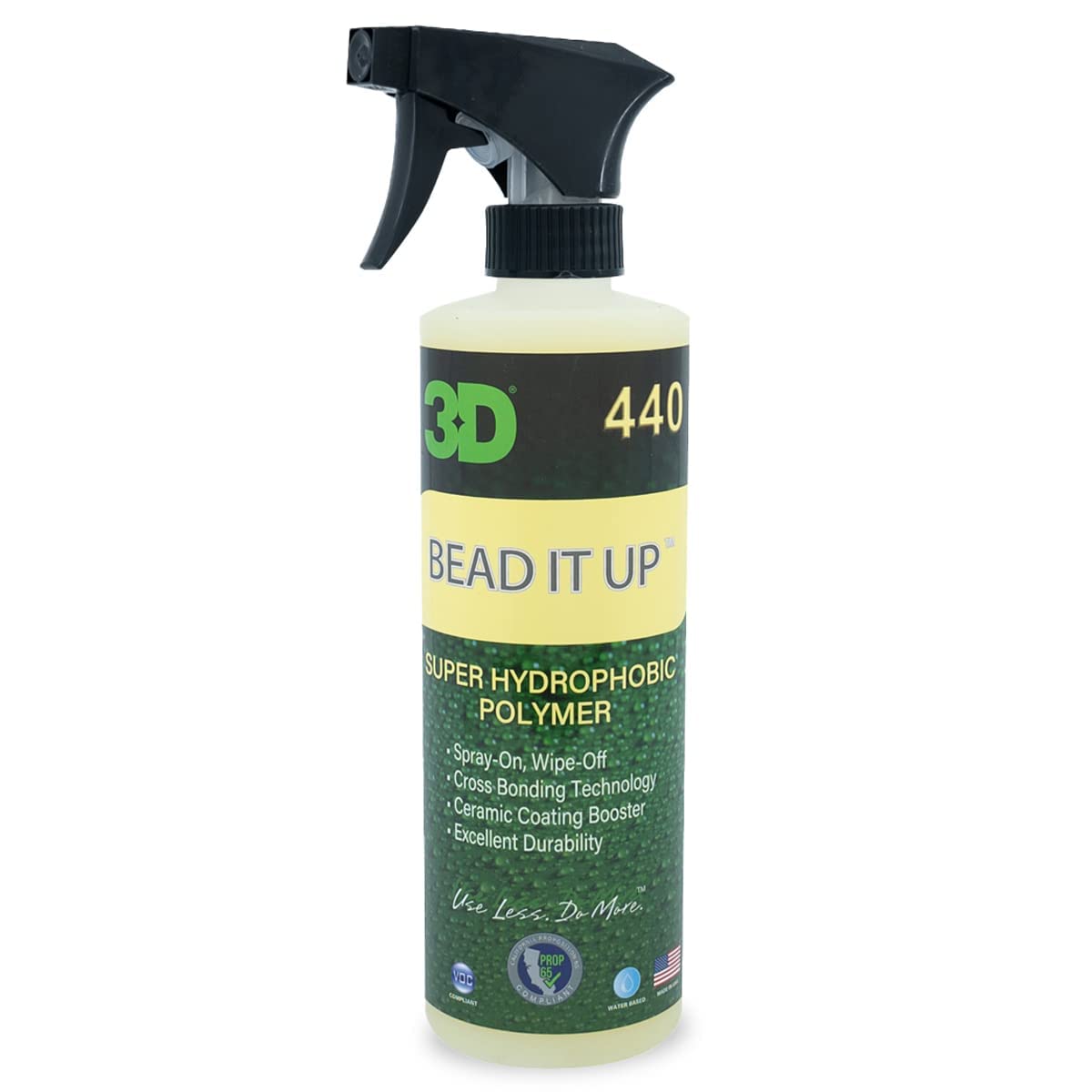 3D Bead It Up Ceramic Coating Booster Spray - Super Hydrophobic Bead Maker - Polymer Paint Protectant & Sealant 16Oz.