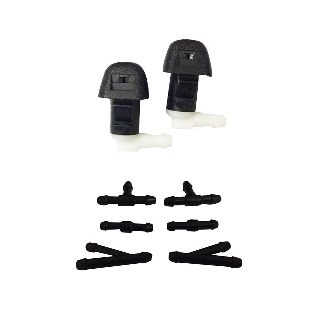 Zhparty Front Windshield Wiper Washer Jet Hood Nozzle Sprayer With 6 Pcs Connector Kit For Honda 09–15 Honda Pilot,14–17 Honda Odyssey–Replaces Oem # 76810-Sza-A01Za,76810-Tk8-A21