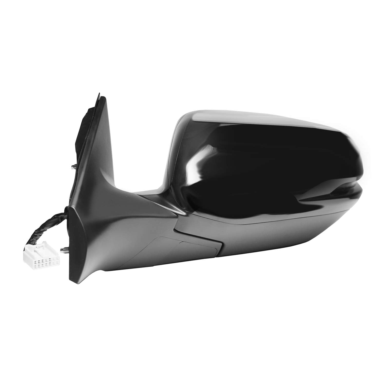 Fit System Driver Side Mirror For Honda Cr-V Ex, Ex-L, (Testured Black W/Ptm Cover, W/Turn Signal, W/Bsds, Foldaway, W/O Camera, Hp, 63072H