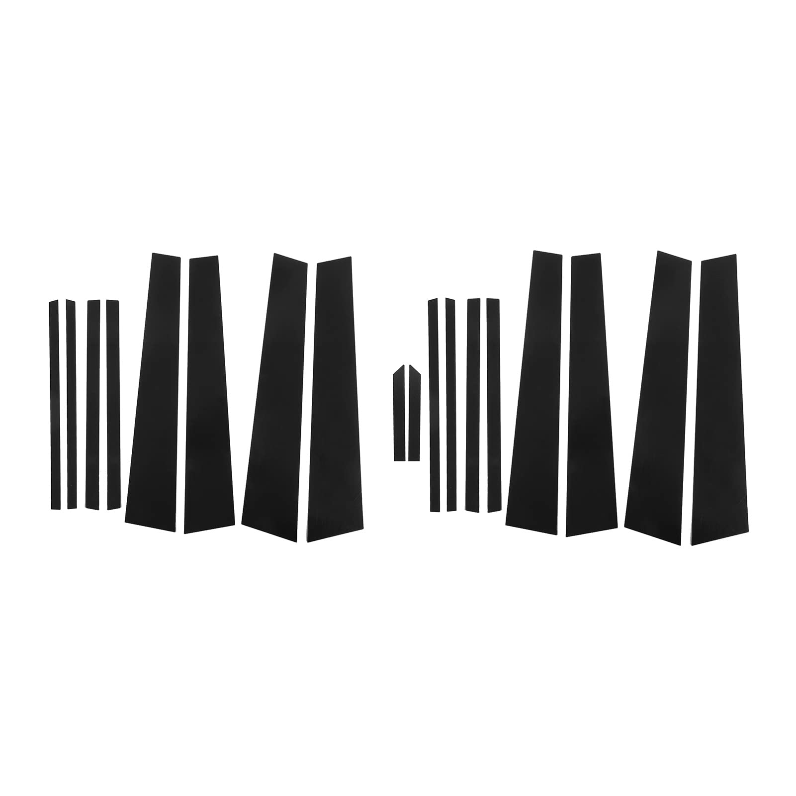 Door Pillar Post Trim, Gloss Black Door Window Pillar Post Cover Trim Sticker Car Accessories Replacement For Rav4 (Replacement For Rav4 2013-2019(8Pcs))