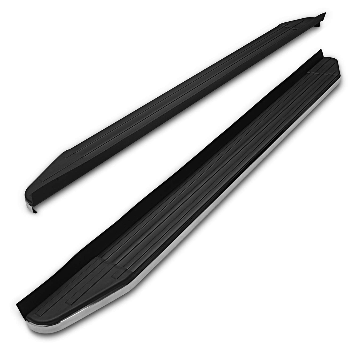 Tac Running Boards Fit 2014-2019 Toyota Highlander (No Drilling/Cutting Required) Aluminum Black Side Steps Nerf Bars Rock Panel Off Road Exterior Accessories (2 Pieces Running Boards)
