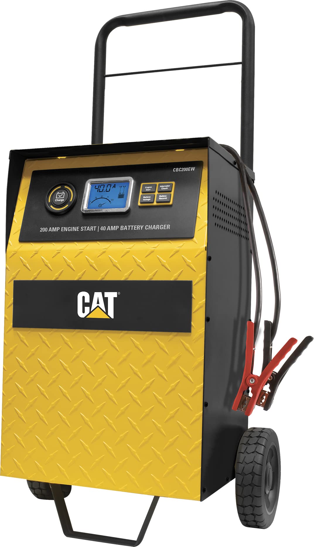 Cat Cbc200Ew Professional 40-Amp Rolling Battery Charger And 3-Amp Maintainer With 200-Amp Engine Start