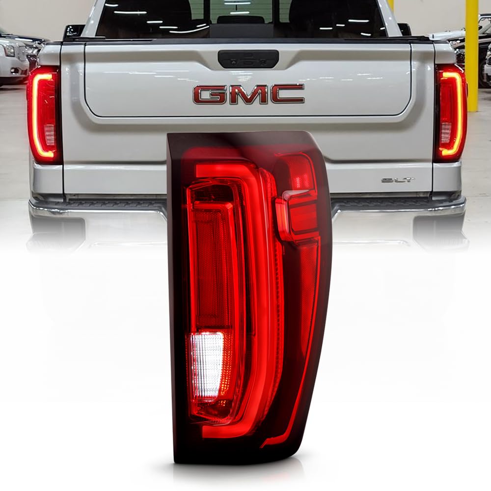Keekpo - For [Factory Led Type] 2019-2023 Gmc Sierra 1500 Full Led Tail Light Brake Lamp Replacement Passenger Side