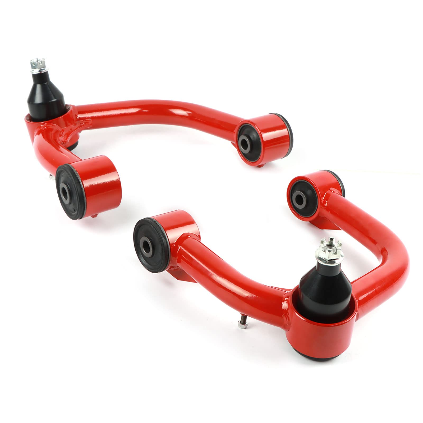 Fiwary Lift Front Upper Control Arms Fit For 2003-2022 4Runner, 2007-2014 Fj Cruiser, 2-4' Suspension Adjustable Control Arms With Ball Joint Fit For 2003-2009 Gx470, 2010-2016 Gx460 (Pair, Red)