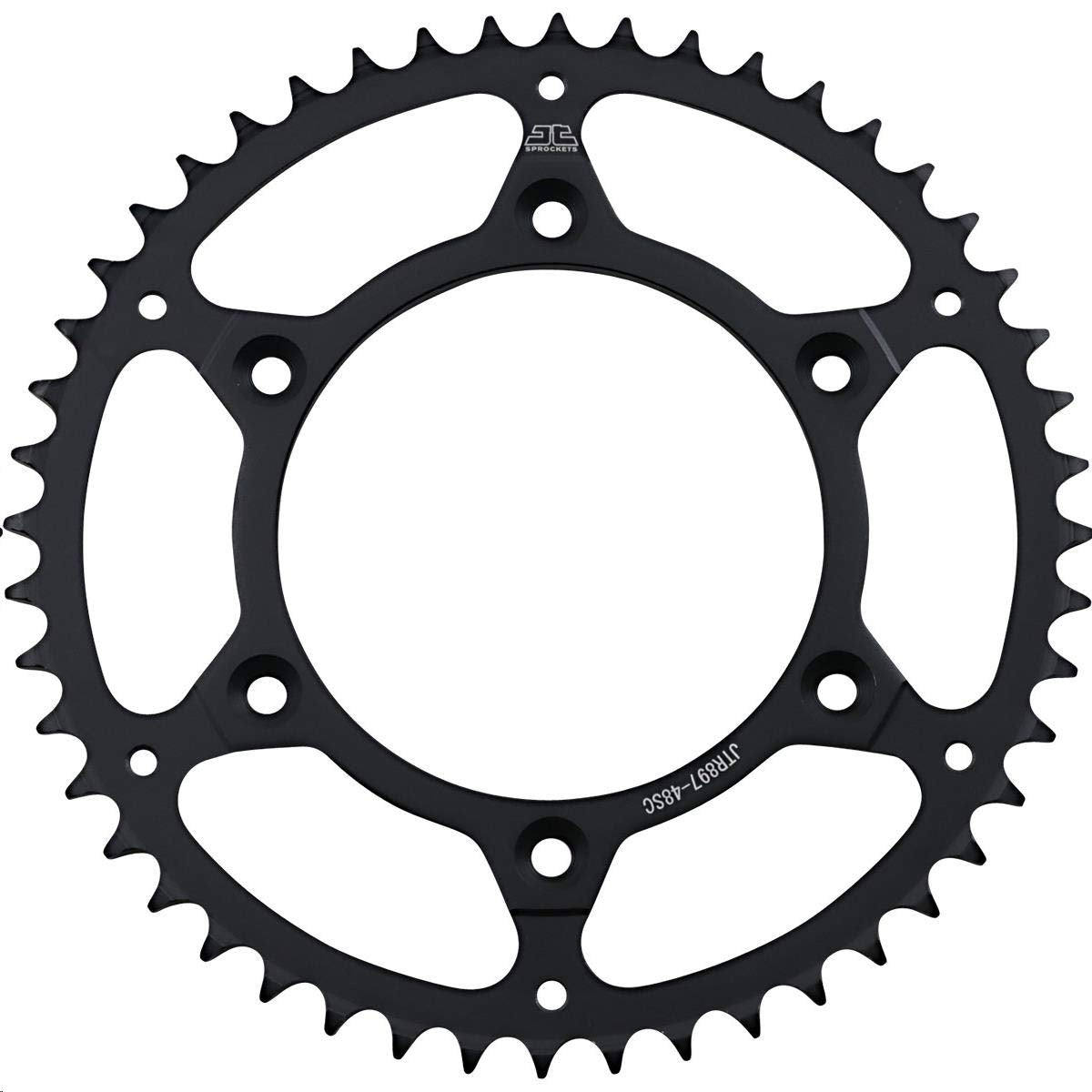 Jt Sprockets Jtr897.48Sc 48 Tooth Self Cleaning Lightweight Steel Rear Sprocket, Single
