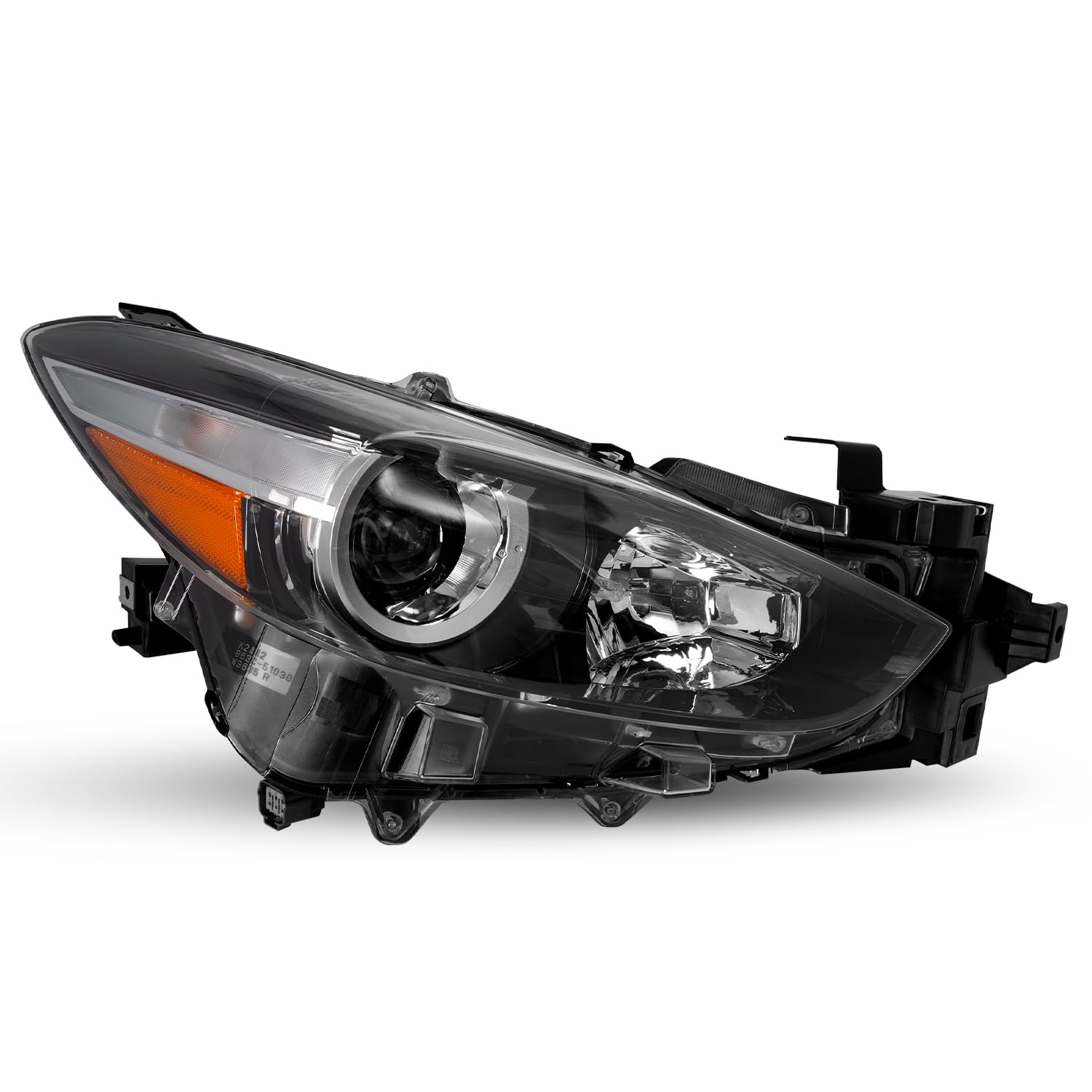 Jsboyat Headlight Assembly Replacement For 2017 2018 Mazda 3 Sedan 4-Door Projector Headlamp Right Passenger Side