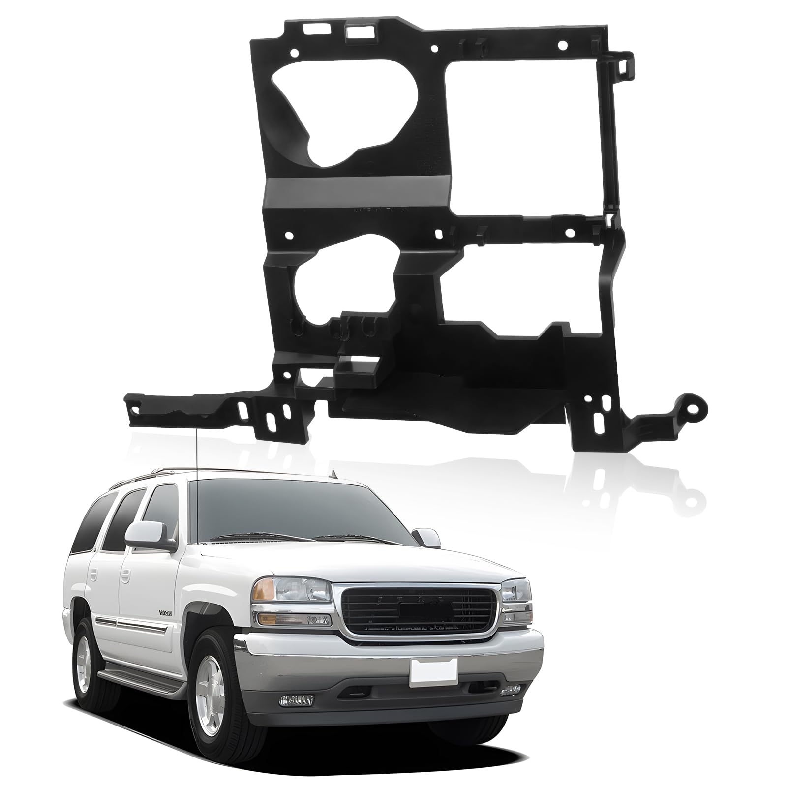 Carpartsdepot Right Headlight Mounting Bracket (Passenger Side) Compatible With Chevrolet 1999-2002 Silverado Series & 2000-2006 Suburban/Tahoe & 1999-2007 Gmc Sierra Series & 2001-2006 Gmc Yukon