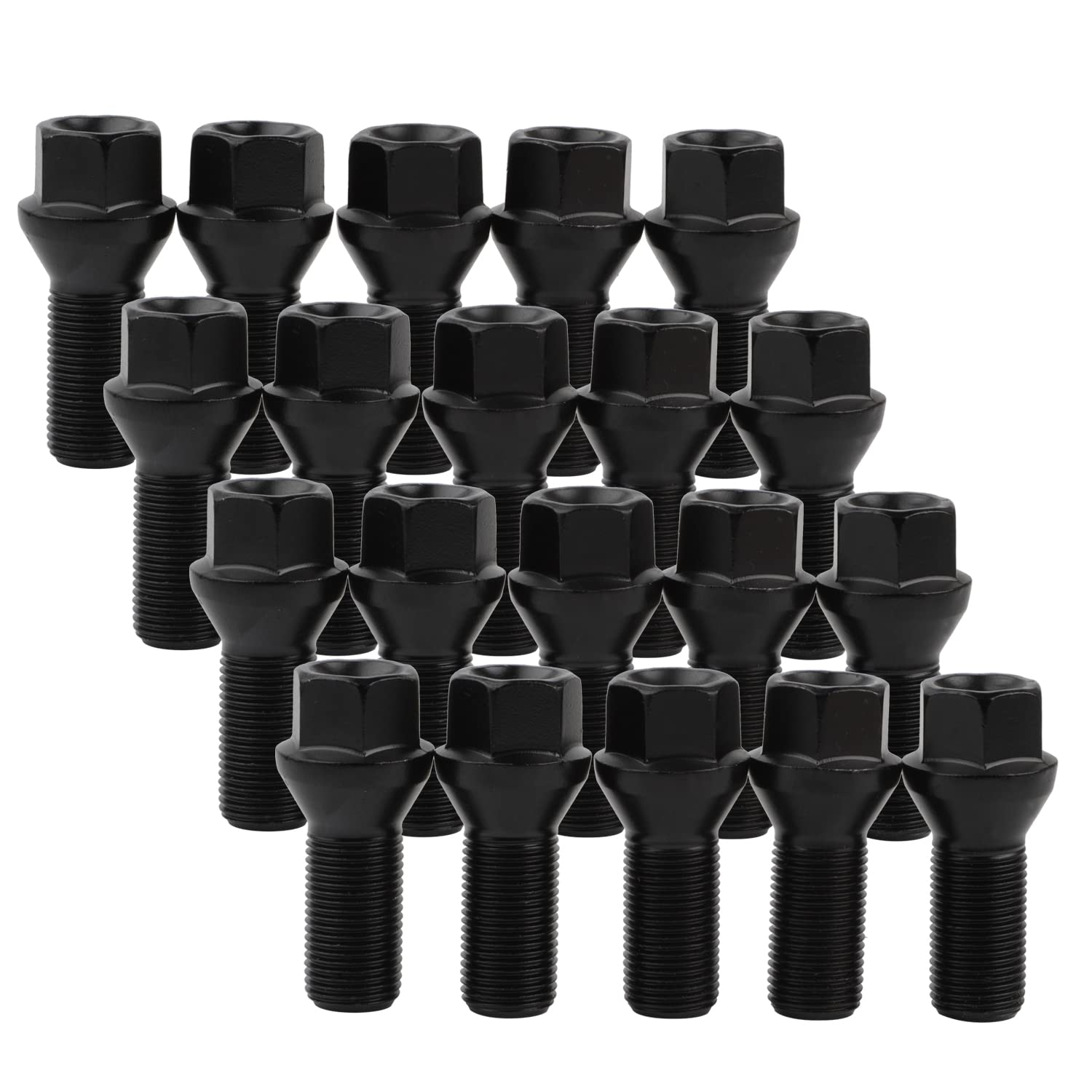 14Mm X 1.25 Wheel Lug Bolts Oe Factory Lug Studs 36136781151 Compatible With F30 F35 F10 F25 X3 E70 X5, Pack Of 20