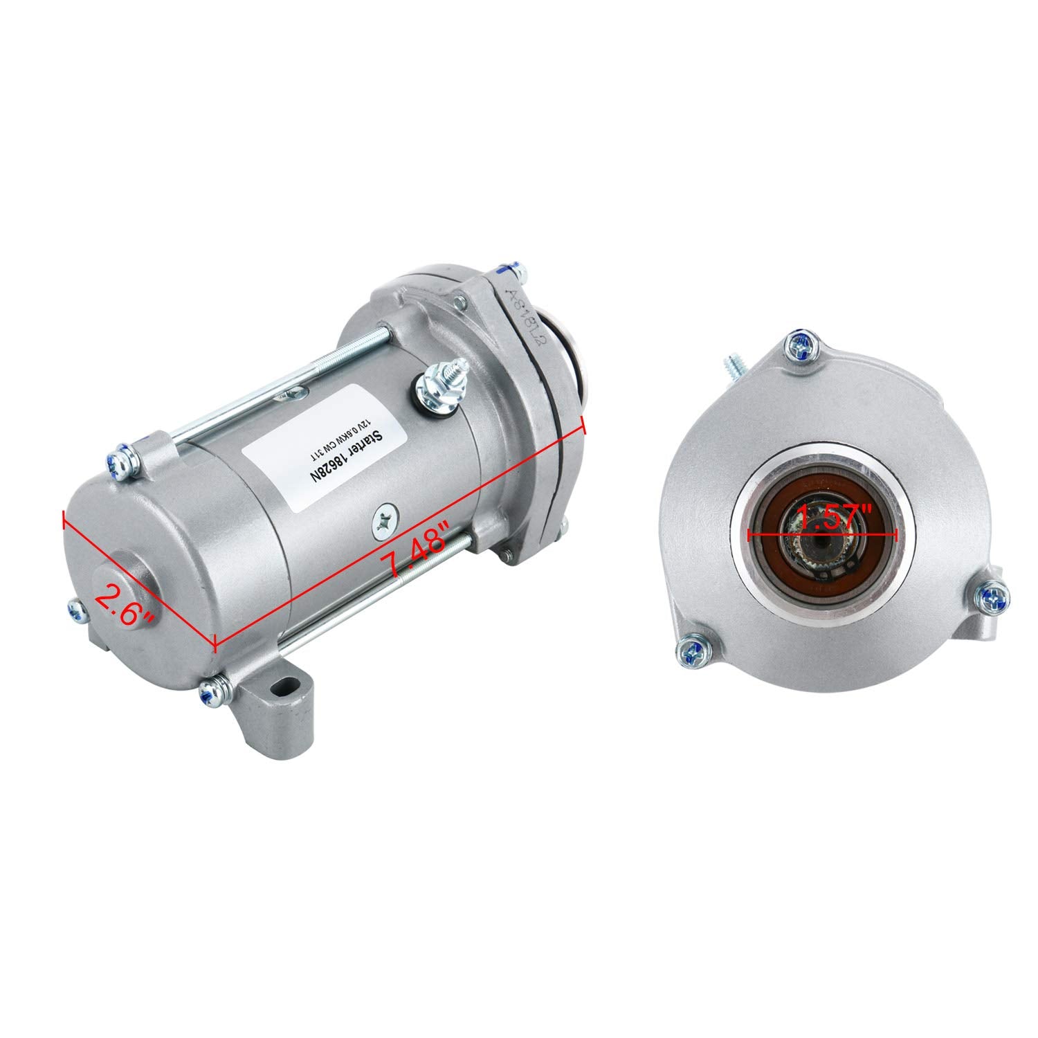 Crank N Charge Starter Compatible With/Replacement For Gold Wing Aspencade Interstate Gl1200 Gl 1200 1985 86 87 Motorcycle 31200-Mg9-406, 31200-Mg9-681, 410-54109, 18628, Me1200-Na