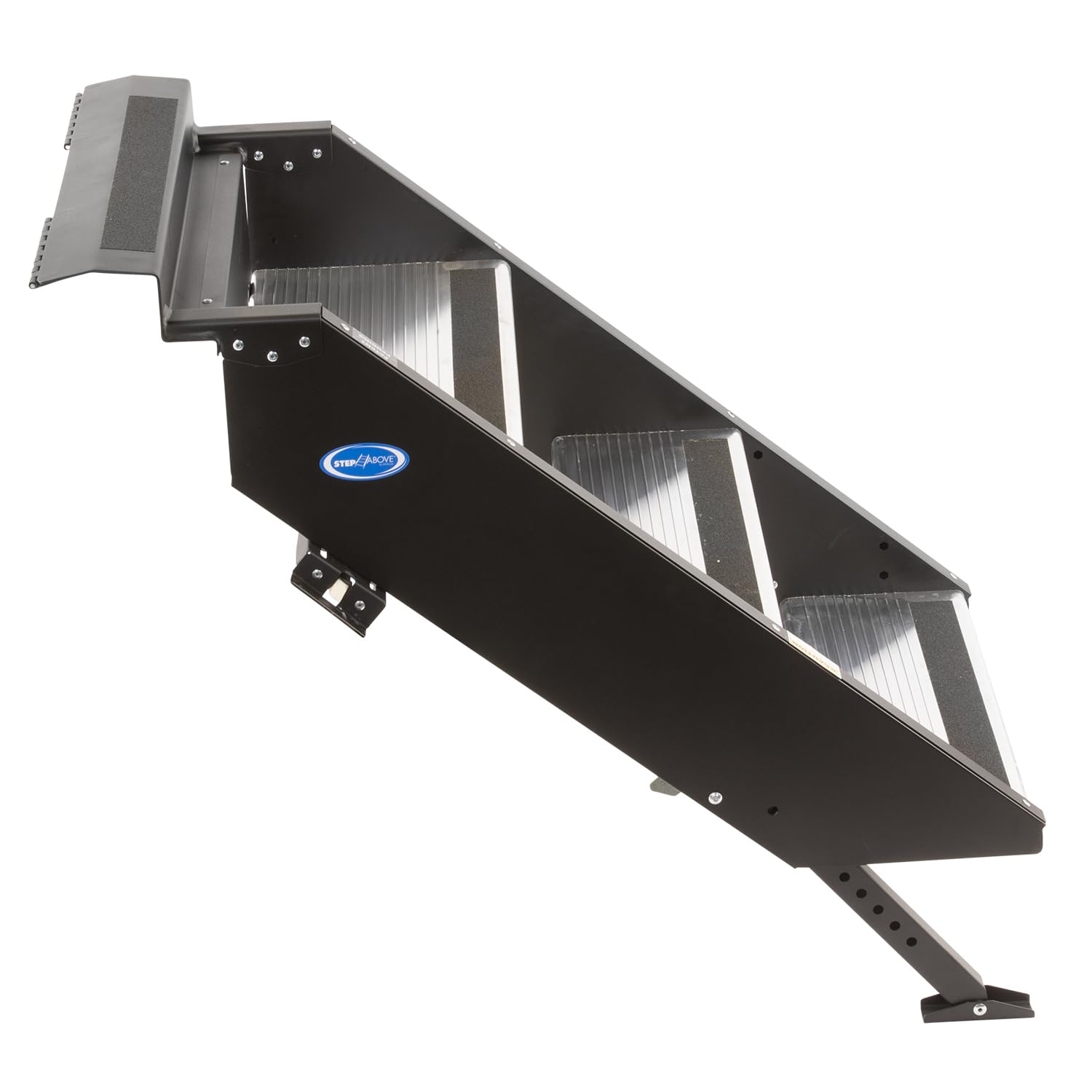 Morryde Stp-208 Stepabove Fold-Up Rv Entry Step - 3-Step (8' Step Rise), Fits 30' To 32' Door Width