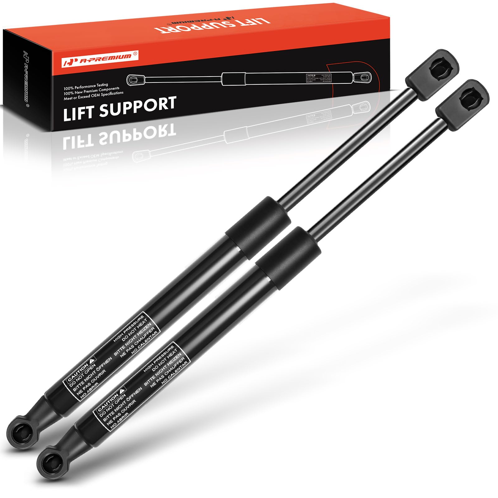A-Premium Rear Window Lift Supports Shock Struts Compatible With Mitsubishi Endeavor 2004-2011 Sport Utility 2-Pc Set