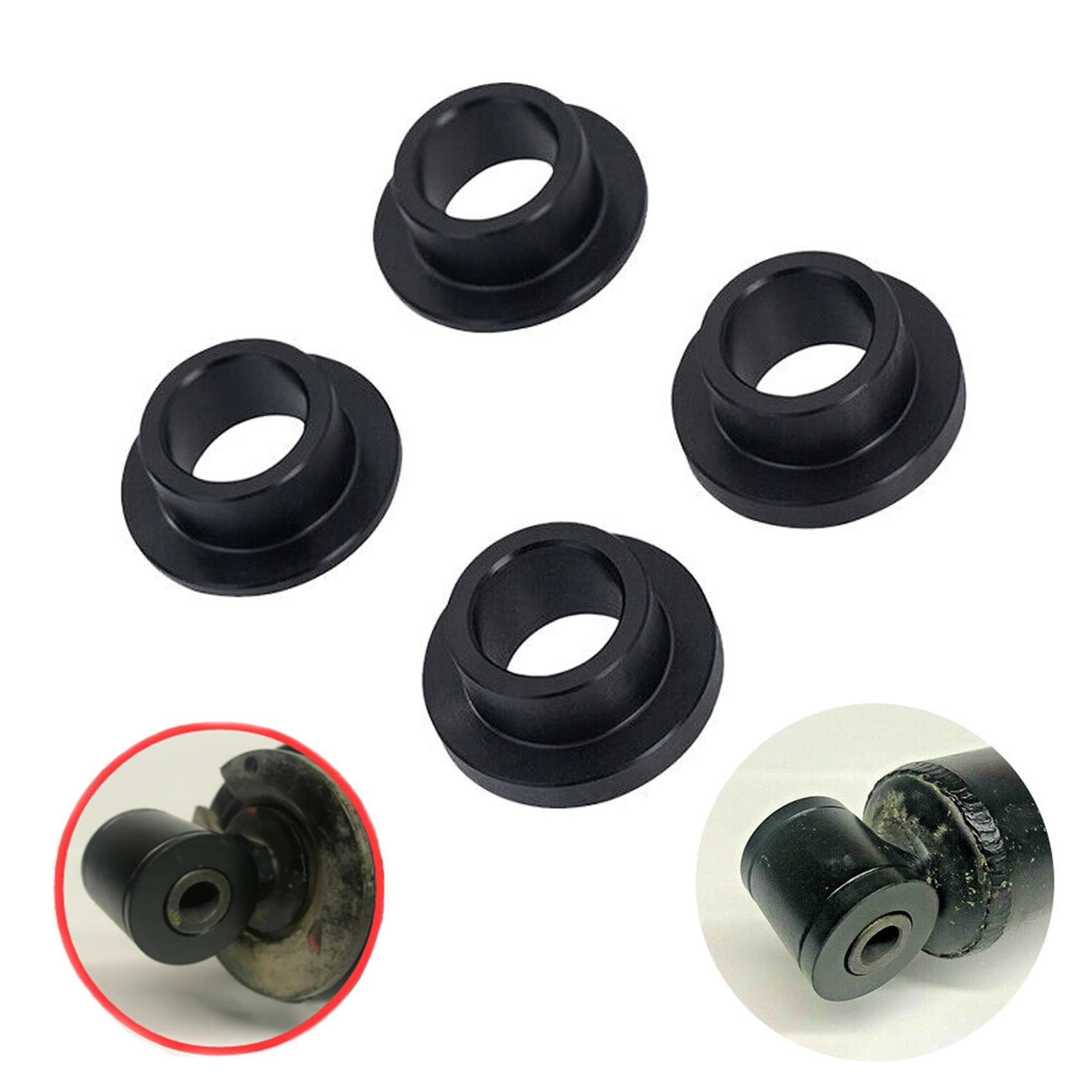 Lisylineauto 4Pcs 7041960 7041773 Shock Bushings Upper And Lower Rear Shock Bushing For Polaris Atv Replacement 7041817 7042078 7041956 7043761 7043340 7043341 7043391