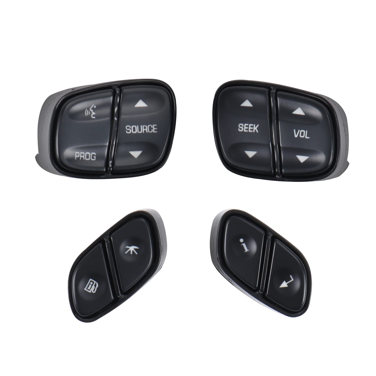 Dicmic Steering Wheel Control Switch Button For 2003-2007 Chevy Silverado Avalanche Suburban Tahoe Gmc Sierra Yukon Cadillac Escalade Replace# 21997738, 21997739, 1999442, 1999443
