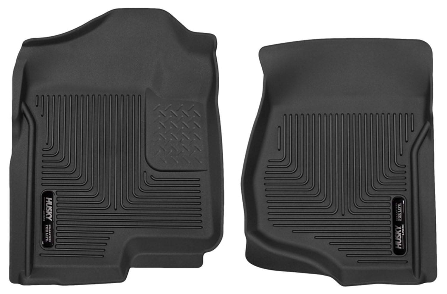 Husky Liners X-Act Contour Floor Mats | Fits 2019-2024 Dodge Ram 2500/3500 Crew Cab | Front & 2Nd Row, 3-Pc Black - 53638