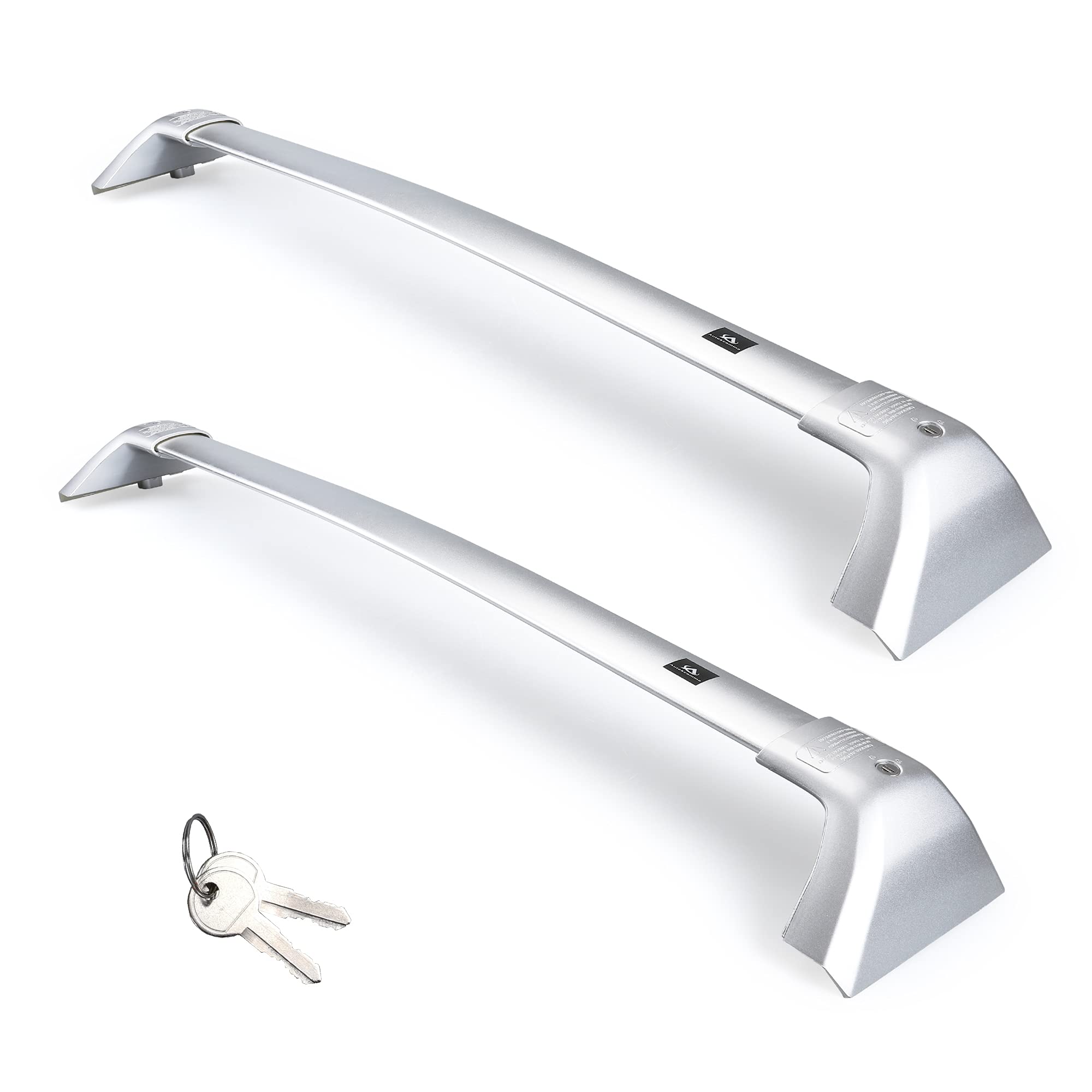 Autekcomma Silver Heavy Duty Roof Rack Crossbar Replacement For Toyota Highlander 2020-2025 Xle Limited Platinum,Anti Theft Mechanism Lock With Max 260 Lbs Loading Weight Crossbar(Sold As 1 Pair)