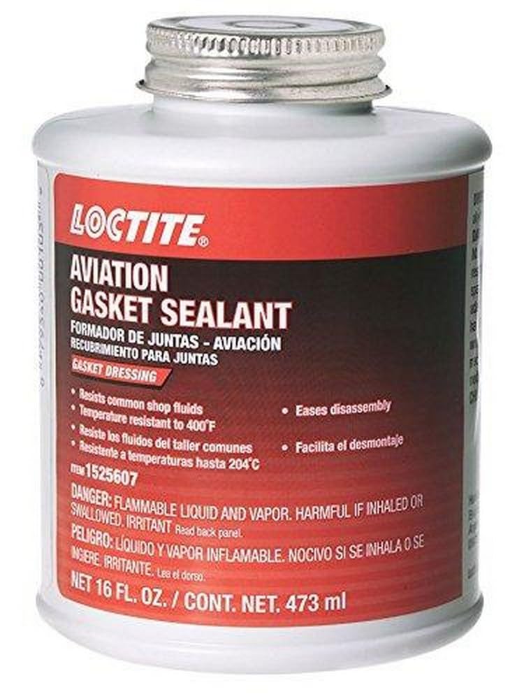 Loctite 1525607 Aviation Gasket Sealant 16Oz Brush Top Can, 1 Pack