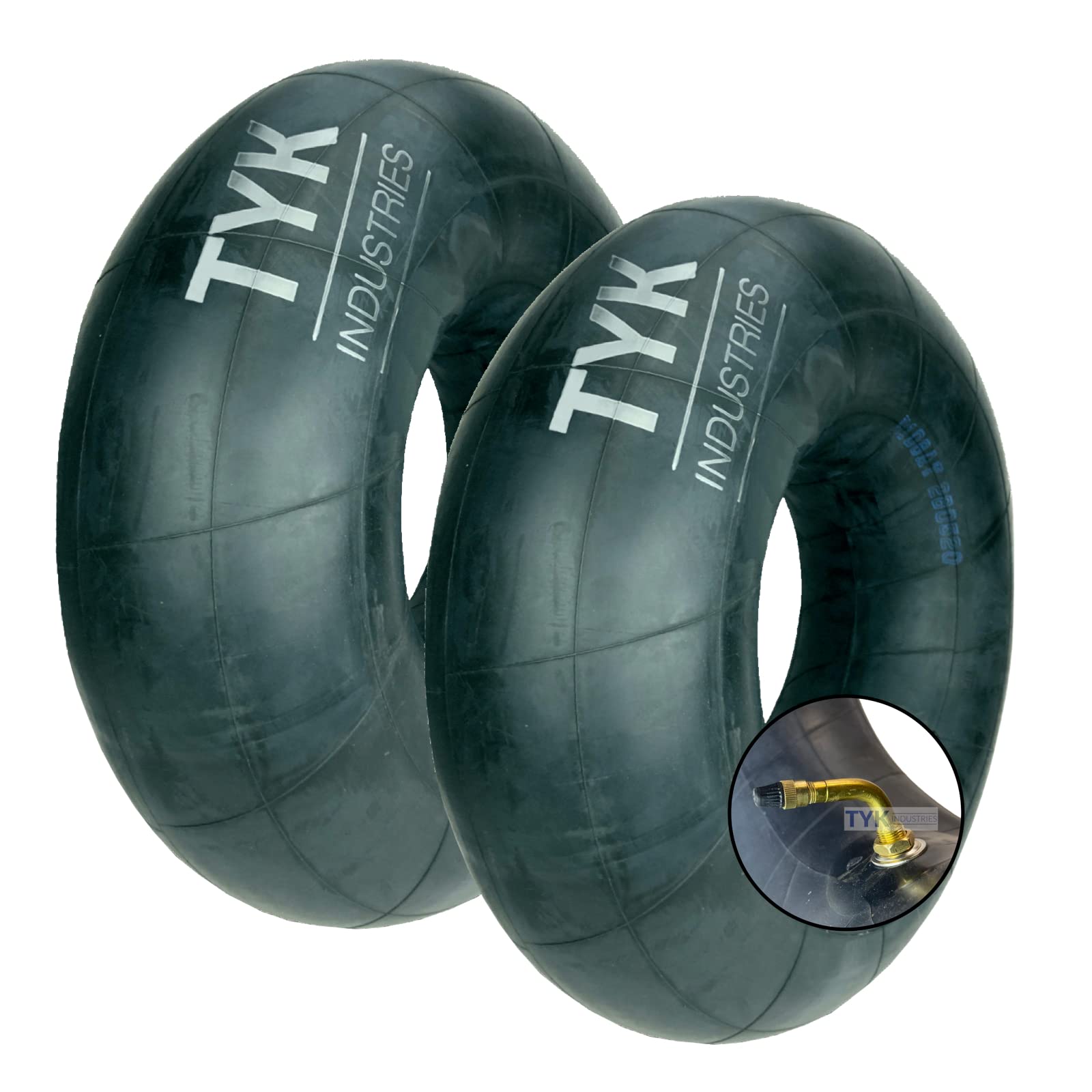 Two Tyk 6.00-9 Inner Tube For Forklift And Trailer Tire, Replacement Tire Tube With A Js2 Bent Metal Valve Stem, 6.90-9, 6.00/6.90-9, 6.90-6.00-9 (21X8-9)