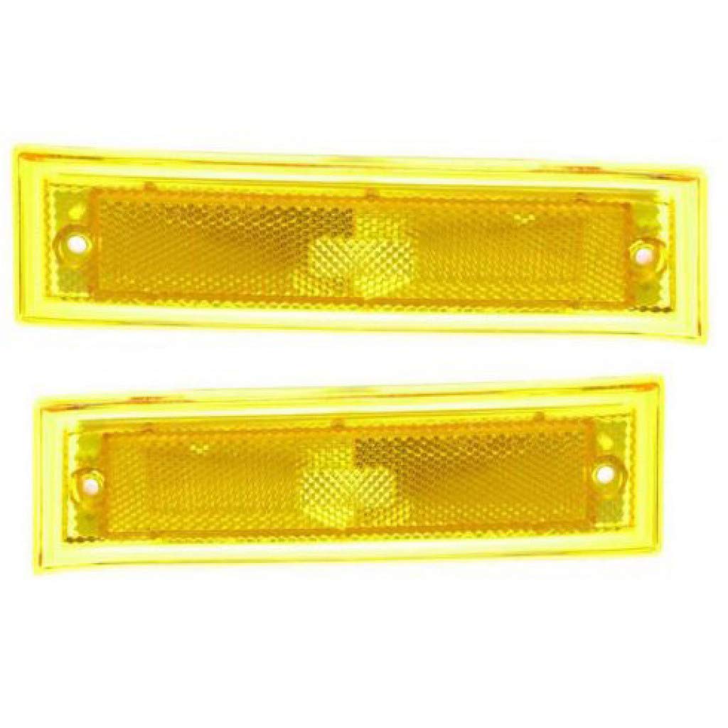 For 1981-1991 Chevy Blazer Pair Side Marker Lights Driver And Passenger Side Unit Gm2550112 Gm2551106 For 915449 915450