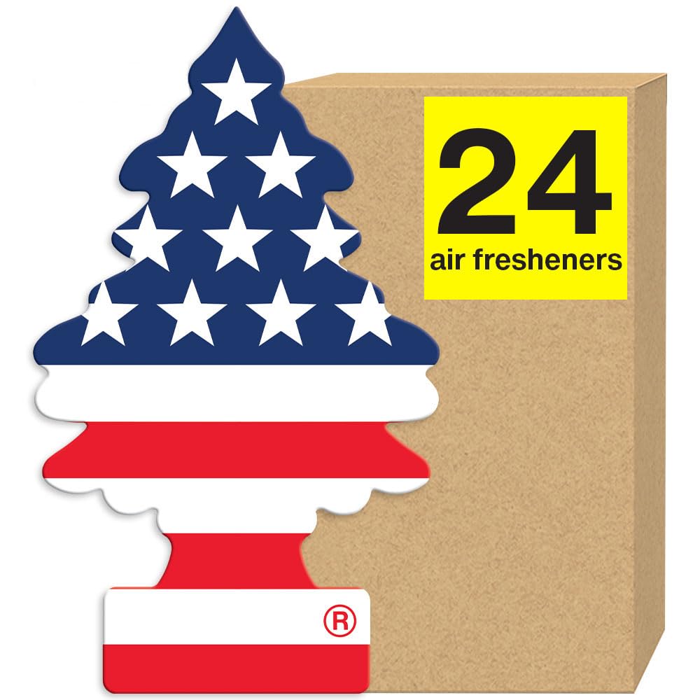 Little Trees Air Fresheners Car Air Freshener. Hanging Tree Provides Long Lasting Scent For Auto Or Home. America, 24 Air Fresheners