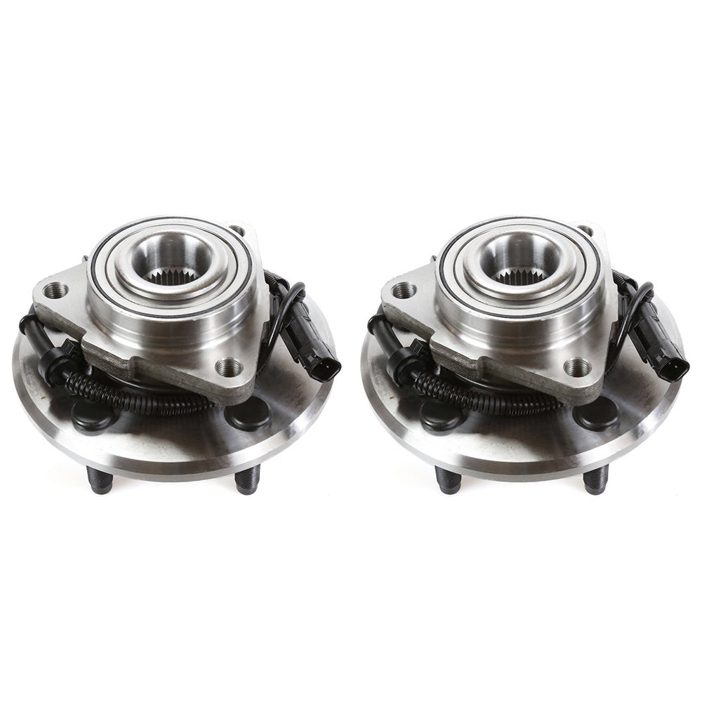 Autoshack Front Wheel Hub Bearing Pair Of 2 Driver And Passenger Side Replacement For 2006 2007 2008 2009 Dodge Ram 1500 3.7L 4.7L 5.7L 8.3L V6 V8 4Wd Rwd 5-Lug Hb615115Pr