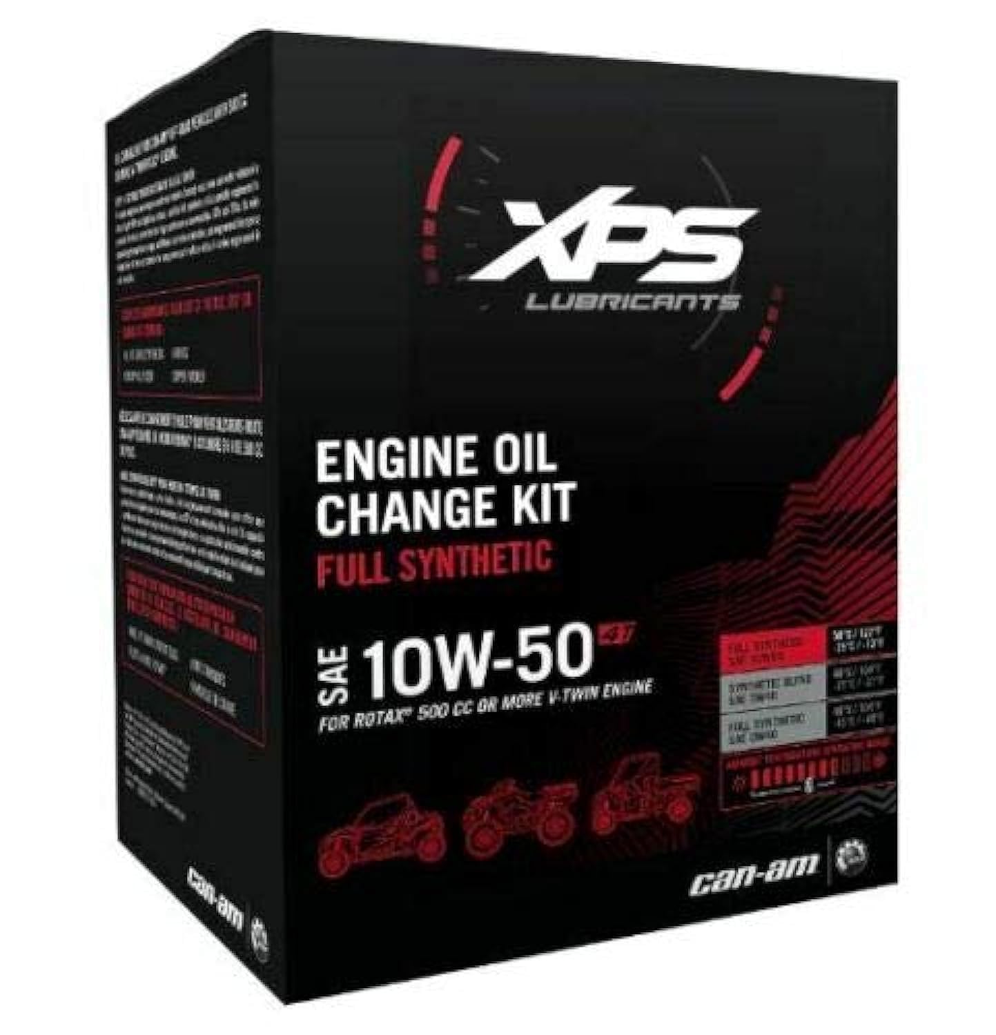 Brp Xps Can-Am 4T 10W-50 Synthetic Oil Change Kit For Rotax 500 Cc+ 779252