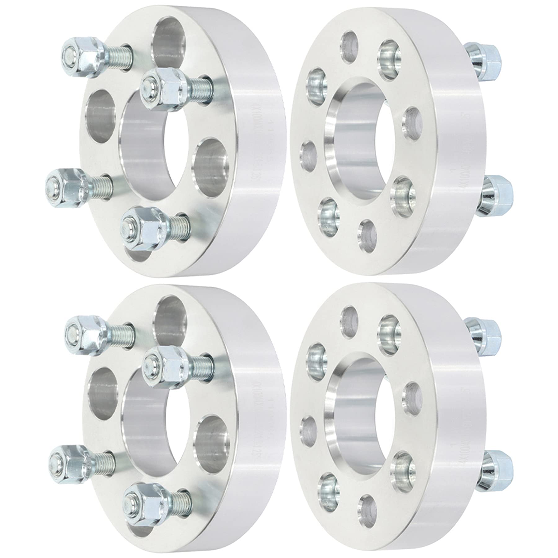 Eccpp 4Pcs 4X100 1.25 Inch Wheel Spacers Adapters 4 Lug 4X100Mm To 4X100Mm 12X1.5 Studs 60Mm Fits For Integra For Echo