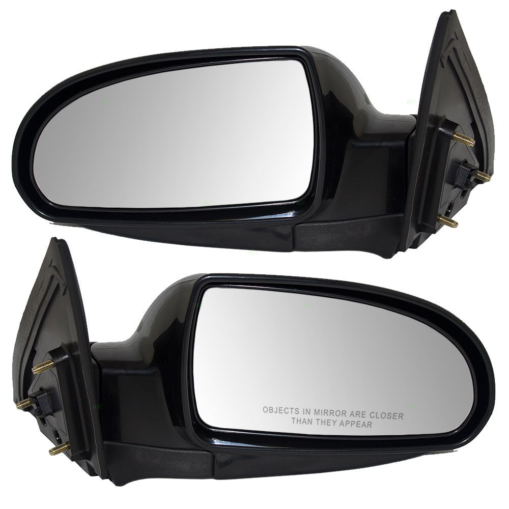 Brock Replacement Driver And Passenger Power Side View Mirrors Heated Compatible With Elantra 87610-2H110 87620-2H520