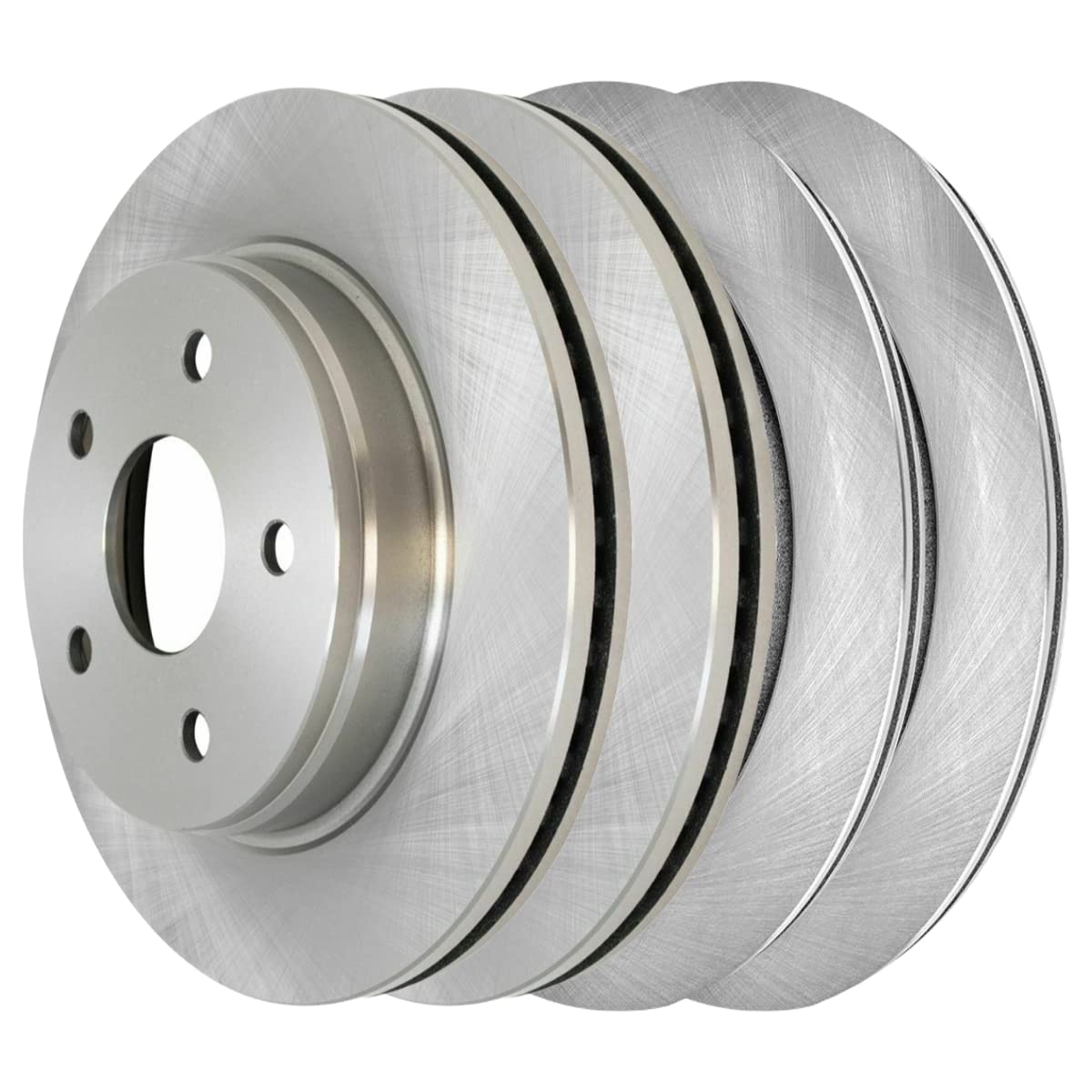 Autoshack Brake Rotors Front And Rear Brake Rotor Replacement Kit For 2002-2018 Ram 1500 2004-2009 Dodge Durango 2007-2009 Chrysler Aspen 3.0L 3.6L 3.7L 4.7L 5.7L 5.9L V6 V8 4Wd Rwd R63007R63008