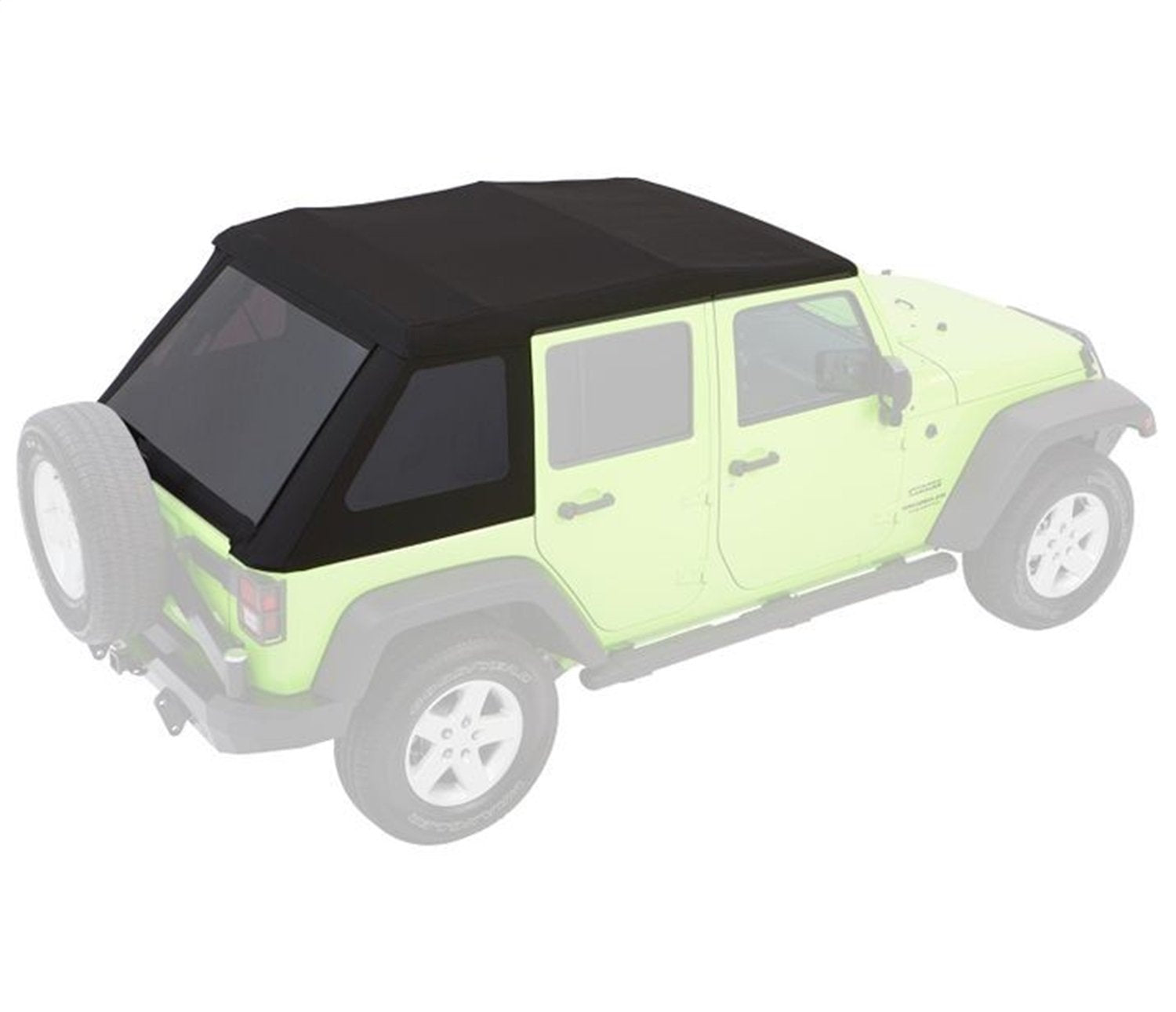 Bestop 54923-35 Black Diamond Trektop Nx Glide Convertible Soft Top 4-Door