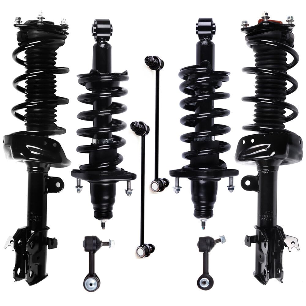 Lsailon Struts Shocks Rear Strut Spring Assembly Front Strut Spring Assembly Stabilizer Bar Link For 2007-2011 For Honda Cr-V