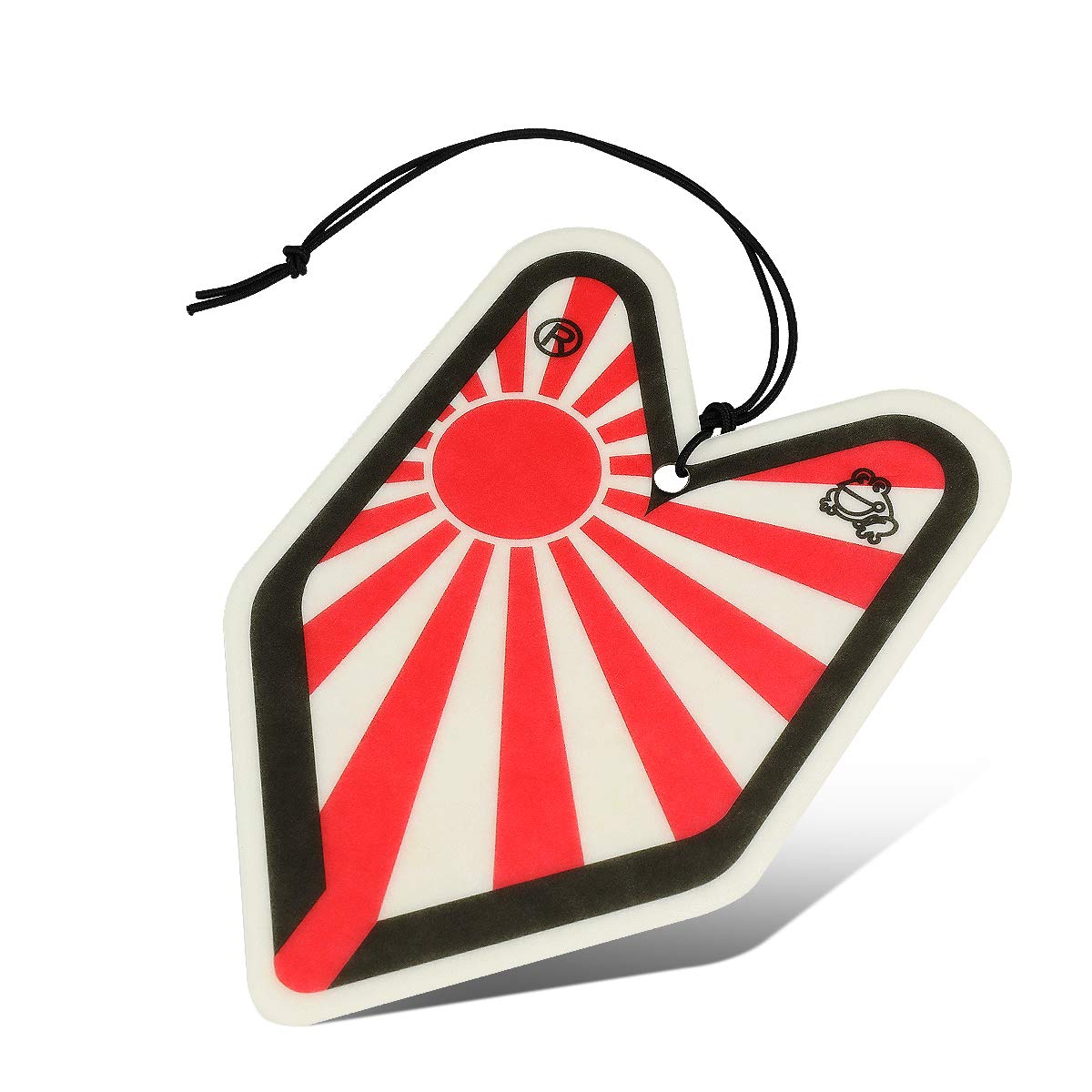 Auto Dynasty 1 Pcs Tree Frog White Peach Scent Wakaba Car/Office/Home Hanging Air Freshener