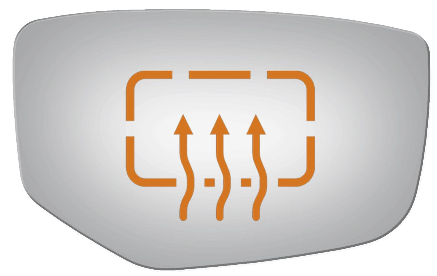 Burco 5409H Convex Passenger Side Power Replacement Mirror Glass Heated For 2012 Honda Accord Crosstour, 2012 Honda Crosstour