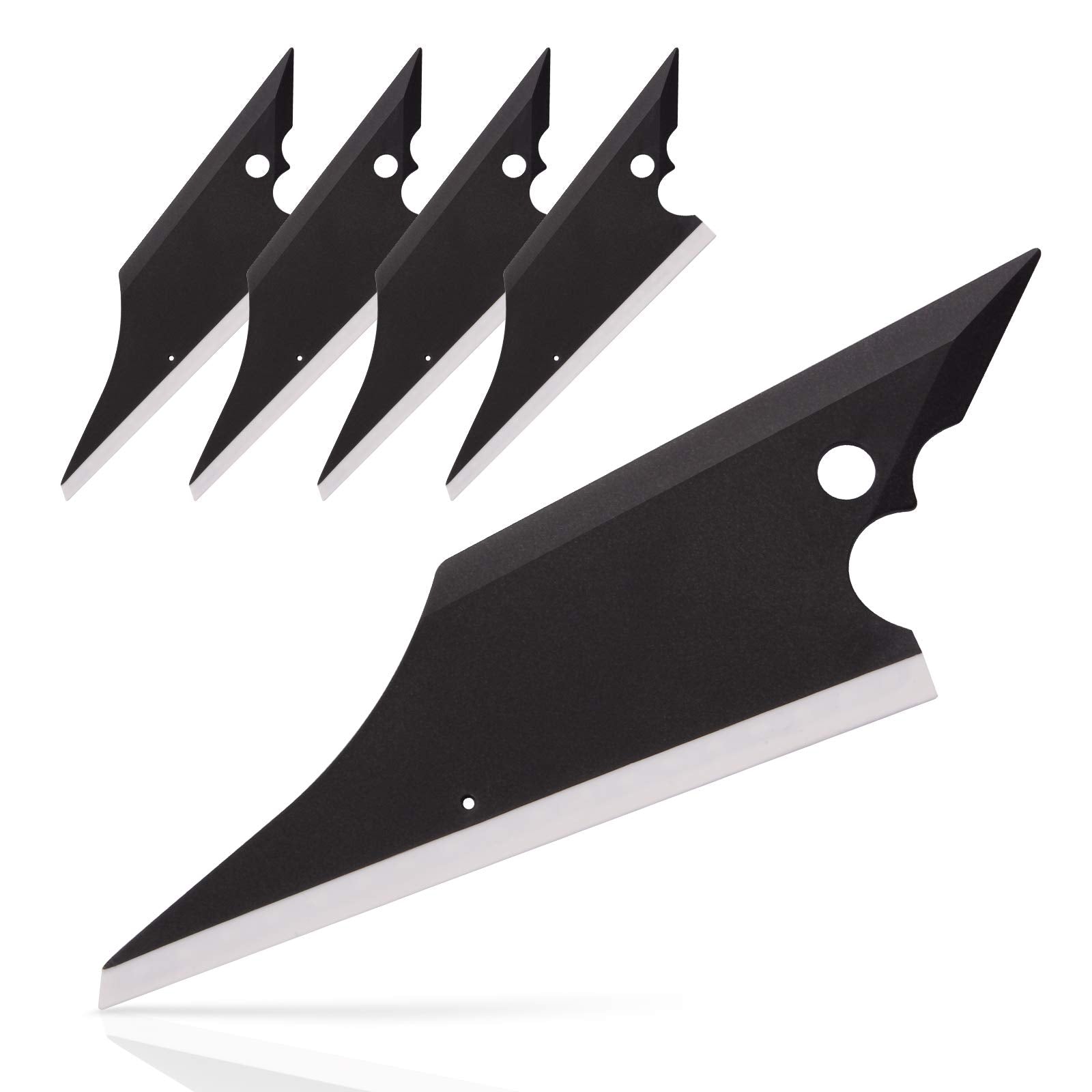 Ehdis Pro Auto Application Tool Conqueror Squeegee Original Corner Reach Tool Window Tint Conqueror Tool Soft Squeegee Blade With White Blade For Versatile Use-Pack Of 5