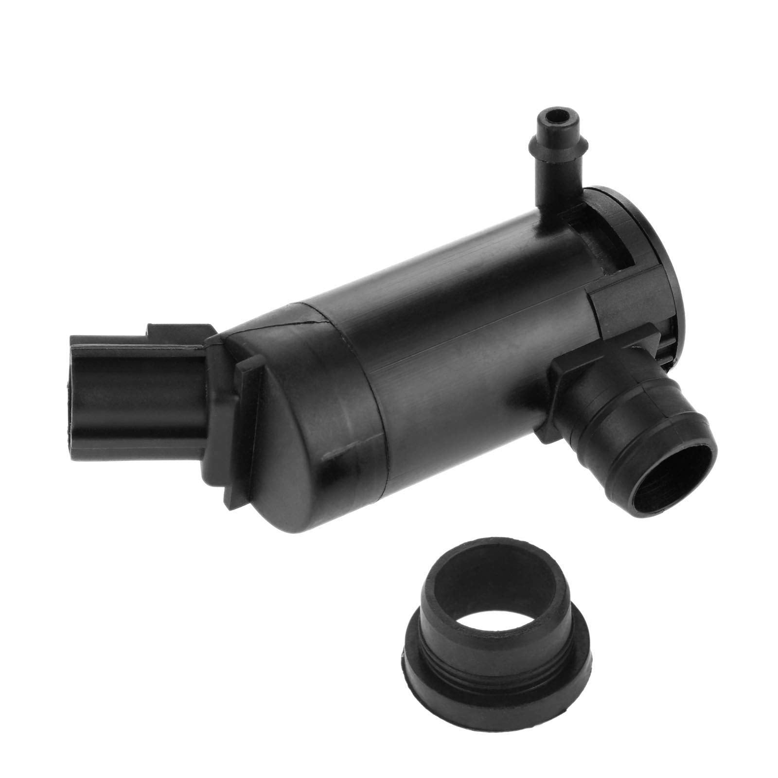 Windshield Washer Pump With Grommet Compatible With Ford F150 F250 F350 F450 E150 E250 E350 E450, Lincoln, Mazda, Mercury, Replaces For 7L8Z-17664-A 7L8Z17664A