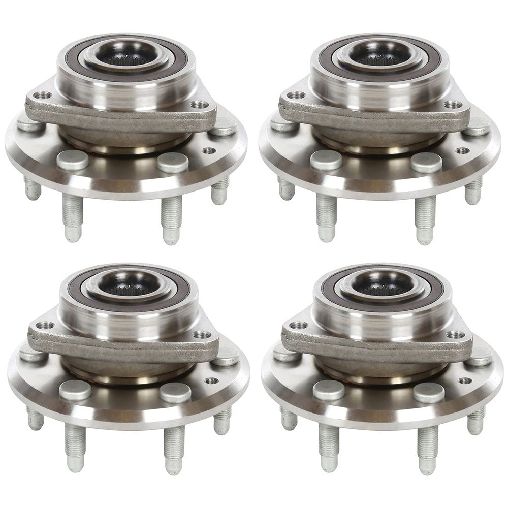 Autoshack Wheel Bearing Hub And Assemblys With Abs Set Of 4 Front And Rear Replacement For 08-17 Buick Enclave Chevrolet Traverse Gmc Acadia Limited 07-10 Saturn Outlook 3.6L V6 Fwd 6-Lug Hb613279X4