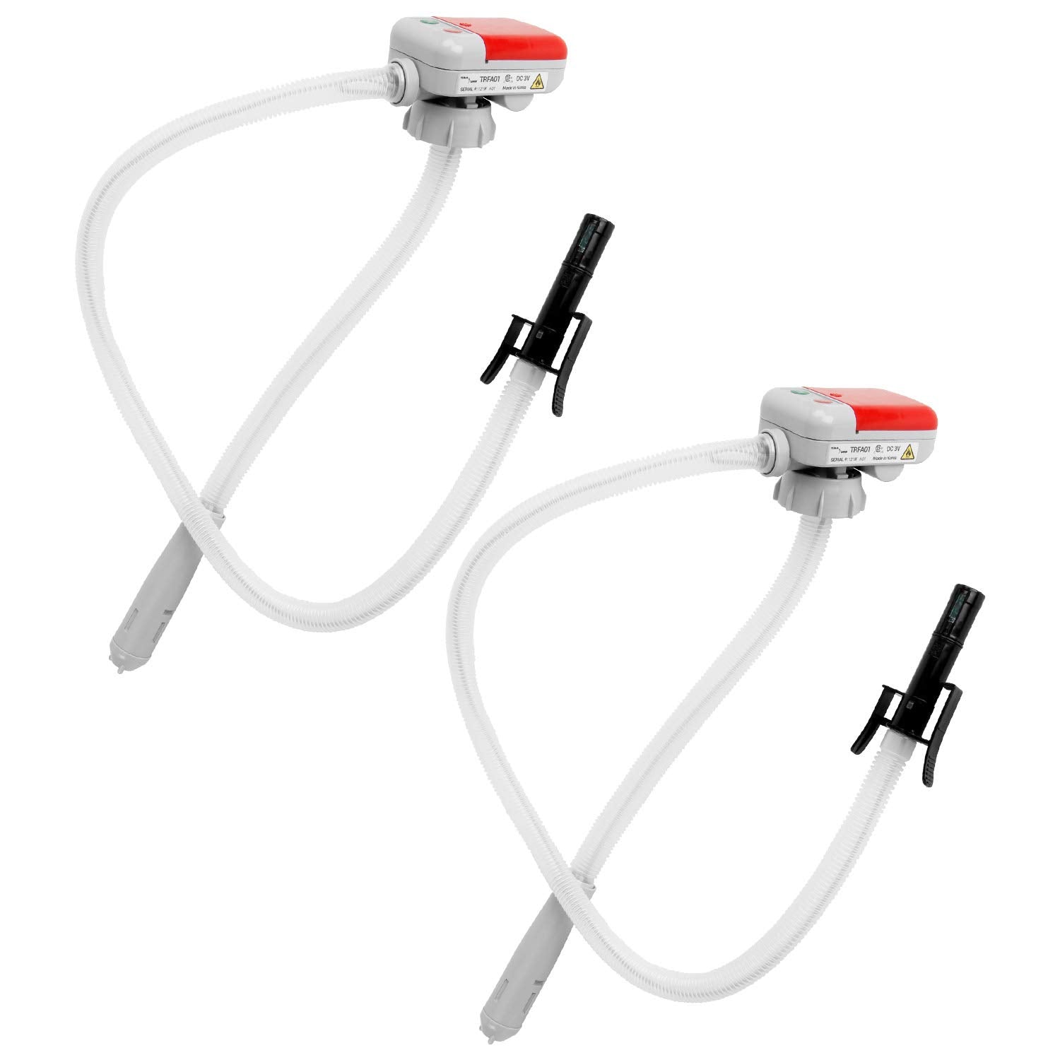 2Pk Of Tera Pump 4Th Gen Trfa01 Fuel Transfer Pump With Auto-Stop For Overfill Protection (2.4 Gpm) Includes 3X Gas Can Adapters, Long Hose, Liquid Transfer Pump For E15, E85, Gas, Diesel & More