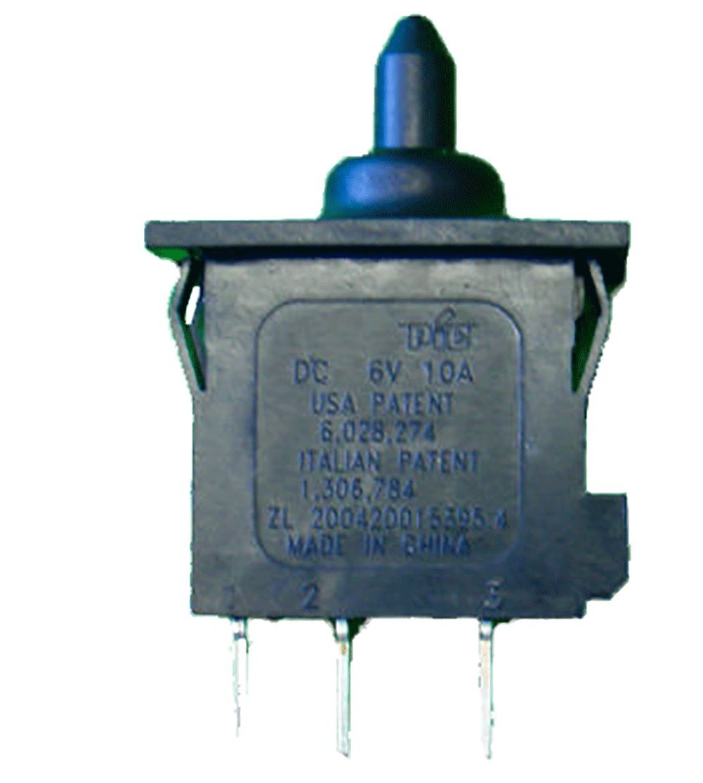 Peg Perego Accelerator Switch - Push Button, 2 Positions, Black, Manual Operation