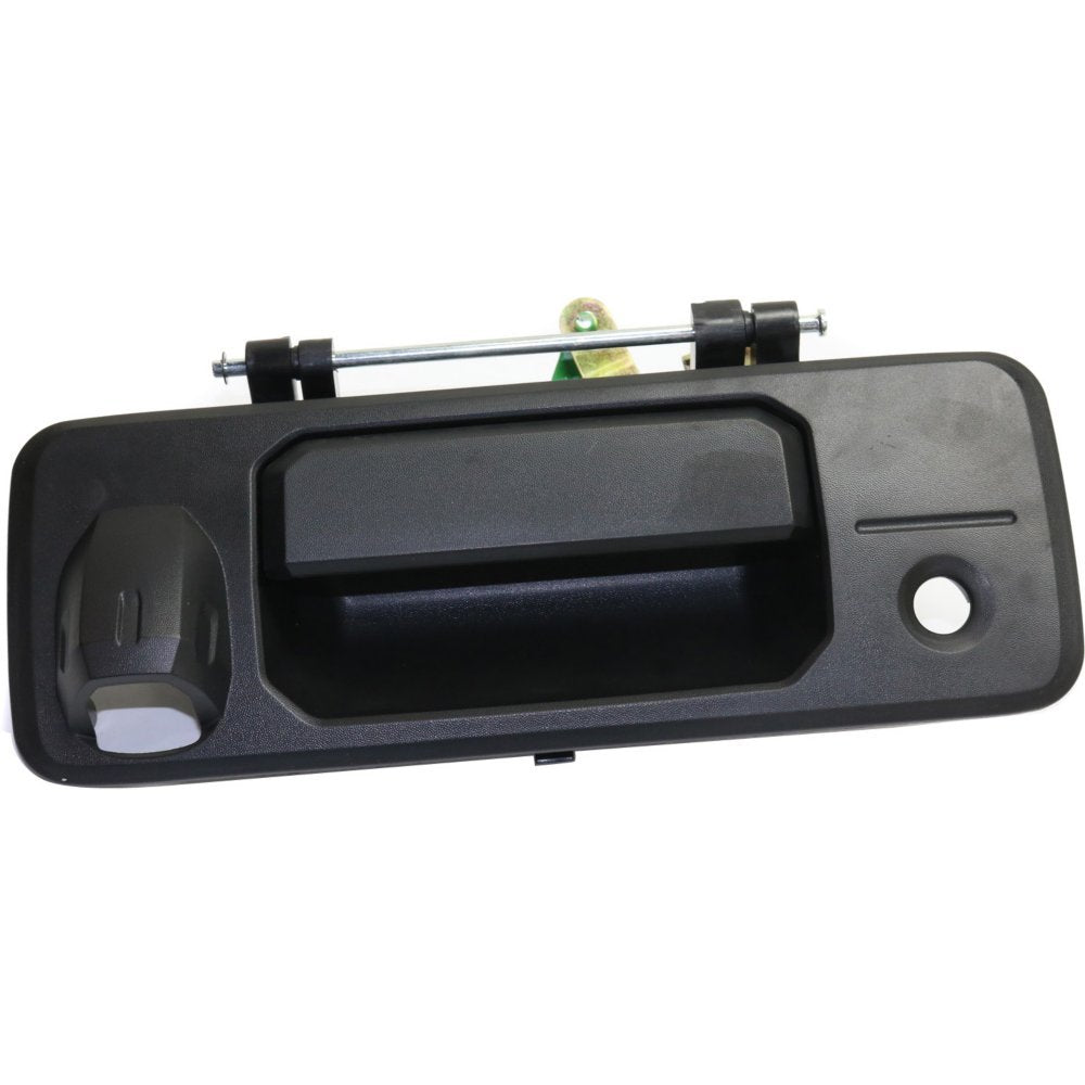 Evan Fischer Tailgate Handle Compatible With 2014-2021 Toyota Tundra, Fits 2016-2023 Tacoma, Textured Black With Key Hole To1915118