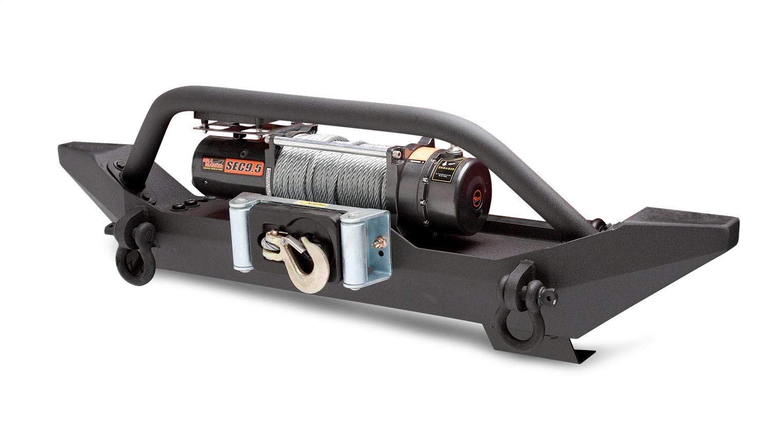 Body Armor 4X4 Tj-19531Black - Steel Front Winch Bumper For Jeep Wrangler Yj And Tj Winch Not Included