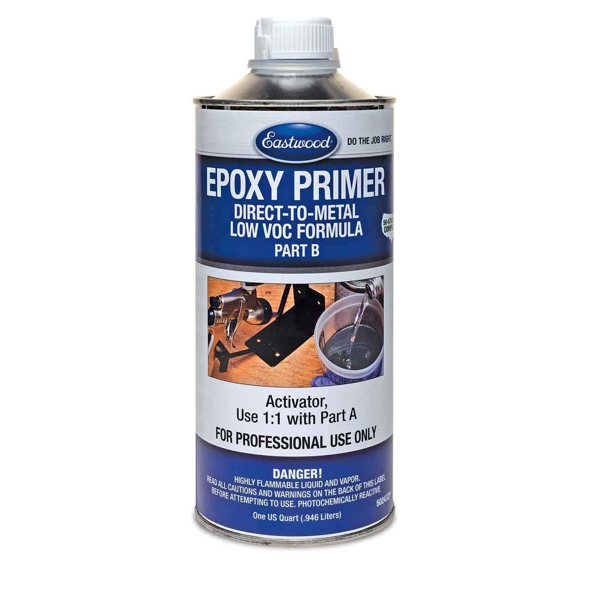 Eastwood Epoxy Primer Sealer Activator Quart 1:1 | Epoxy Sealant For Steel, Fibreglass, Aluminium, Car Body Filler, Car Restoration | Anti Corrosion Underseal, Rust Proofing, Automotive