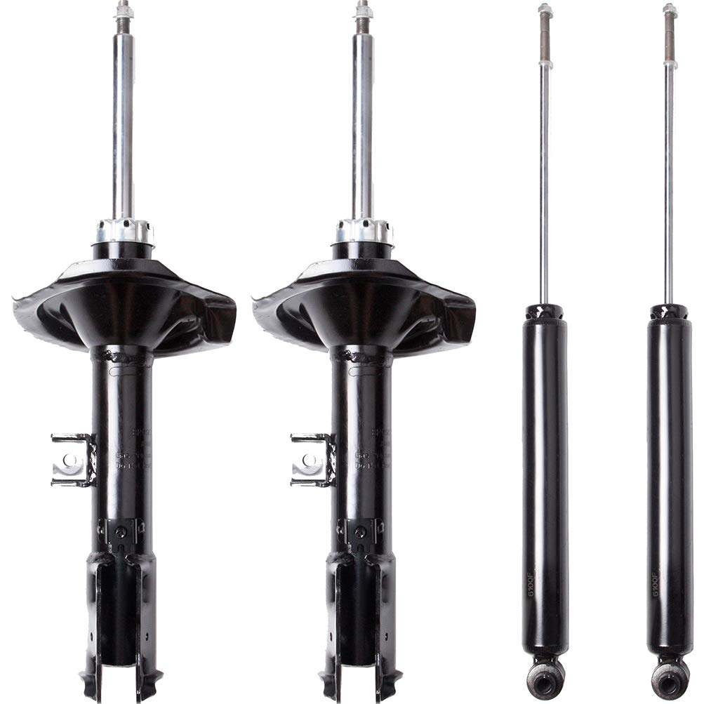For Mitsubishi Shocks (4Pcs) Lsailon Front Rear Shocks Absorbers Fits 2007-2011 For Mitsubishi Outlander Shocks Struts Kits With 339081 339080 349040