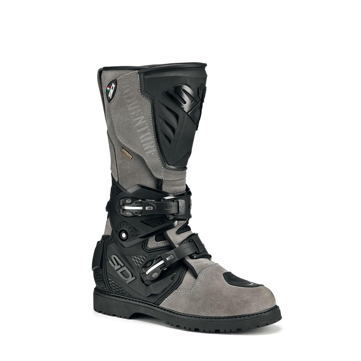 Sidi Adventure 2 Gore-Tex Motorcycle Boots (9.5/43, Grey)