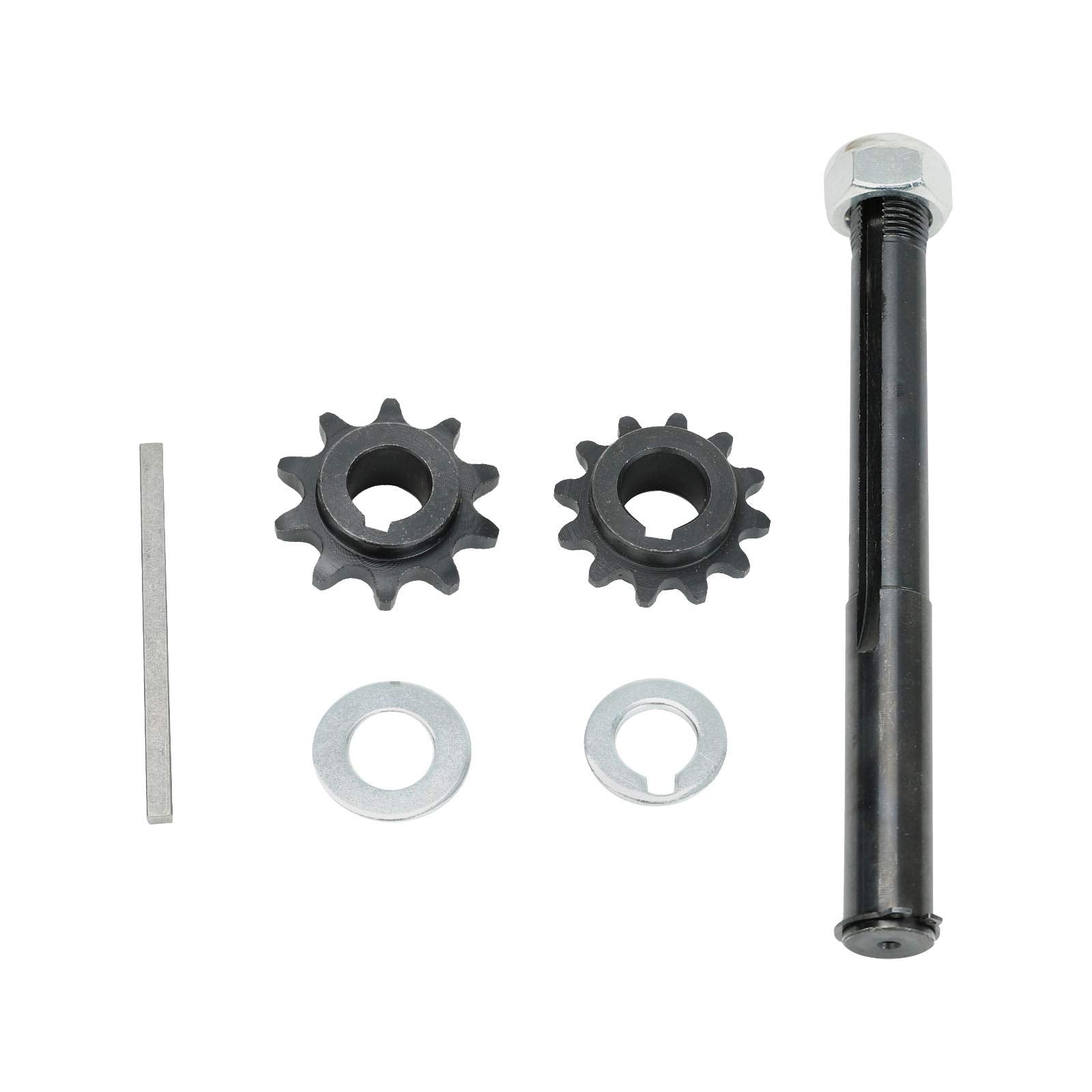 Go Kart Torque Converter Jackshaft, Key, Nut, Etc.Tav 2 Type, #40/41 & #35 Gears For Mini-Bike