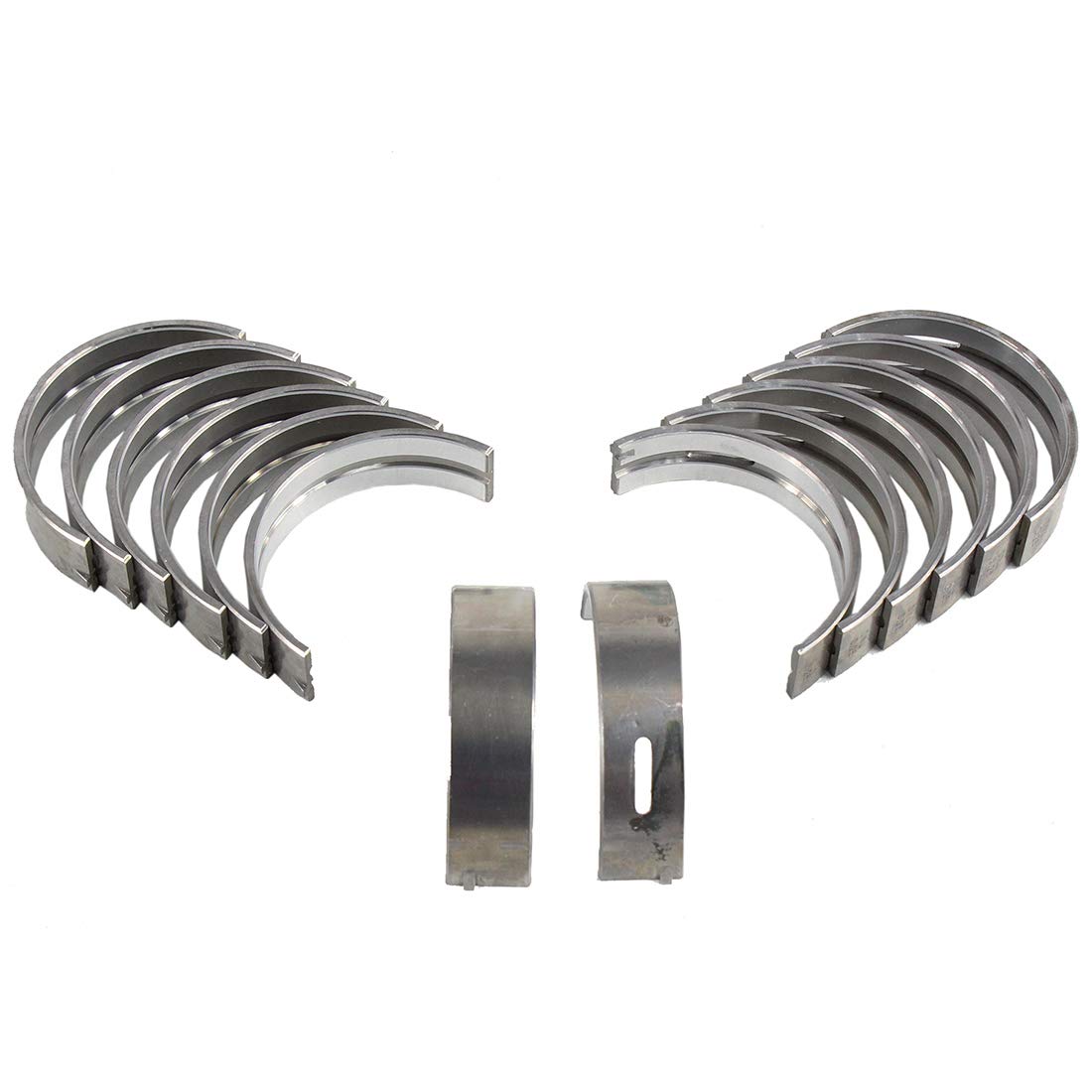 Dnj Mb816 Main Bearings For 1992-2015 / Audi, Volkswagen / A3 Quattro, Cc, Corrado, Eos, Eurovan, Golf, Jetta, Passat, Q7, R32, Touareg, Tt Quattro / 2.8L, 3.2L, 3.6L / Dohc, Sohc / V6 / 12V, 24V