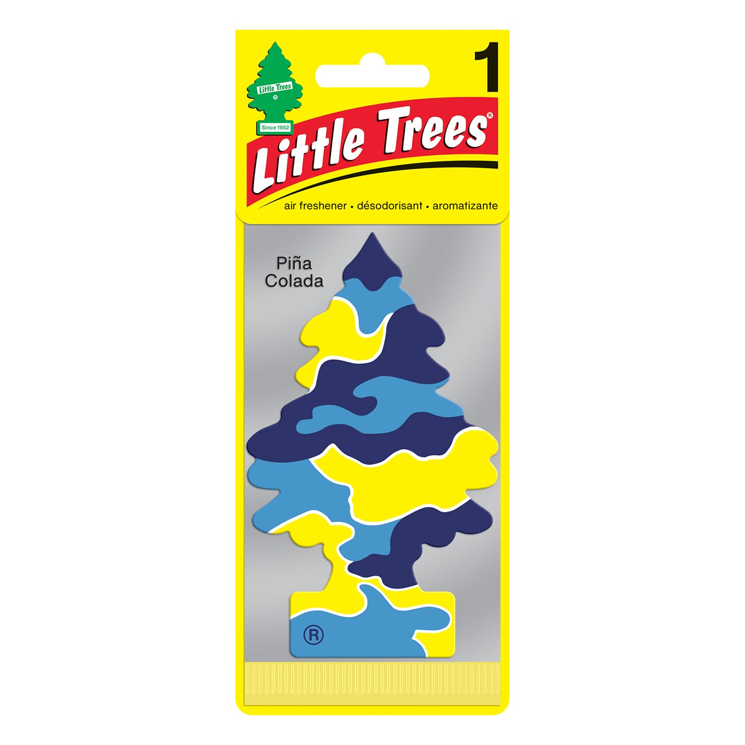 Little Trees Car Air Freshener | Hanging Paper Tree For Home Or Car | Pina Colada Scent | Pack Of 6